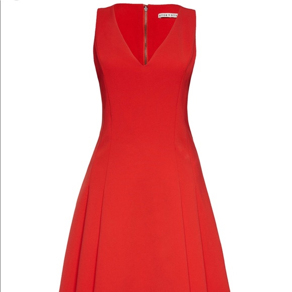 Alice and Olivia Elva Fit & Flare Dress - Picture 3 of 5